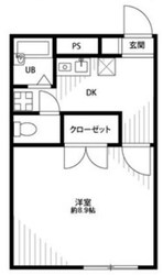 プレジール住吉の物件間取画像